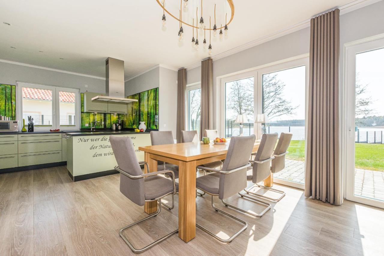 Luxus-See-Domizil Mit Sauna, Kamin Und Boot-130 Qm Fuer 6 Personen Krakow am See Bagian luar foto